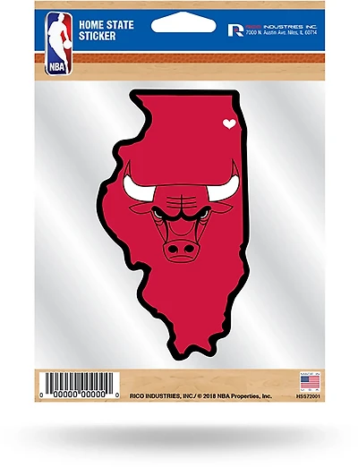 Rico Chicago Bulls Home State Sticker