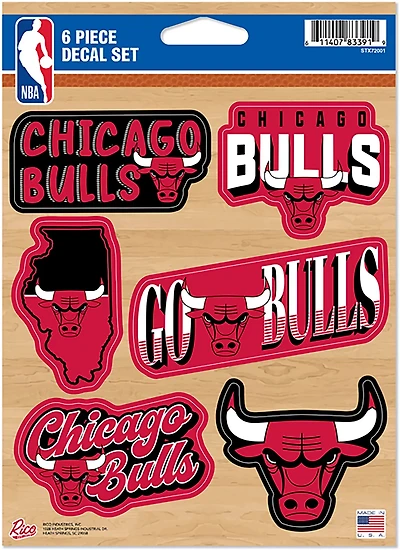 Rico Chicago Bulls 6-Piece Decal Set