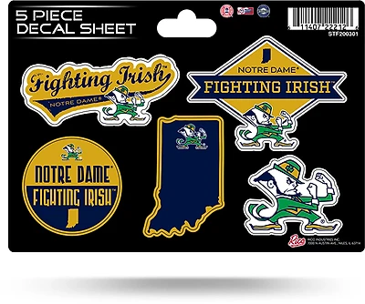 Rico Notre Dame Fighting Irish 5-Piece Sticker Set