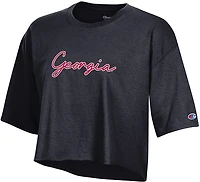 Champion Women's Georgia Bulldogs Script Boyfriend T-shirt