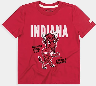 Homefield Indiana University Hoosiers Vintage Walking Bison Core Collection T-shirt
