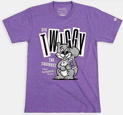 Homefield Men's Stephen F Austin Lumberjacks Campus Squirrel Short Sleeve T-shirt