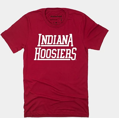 Homefield Men's Indiana University School Throwback Endzone Core Collection Graphic T-shirt