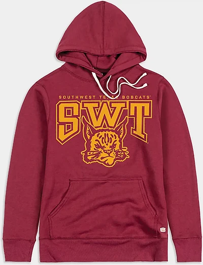 Homefield Men's Texas State Bobcats Southwest Texas Bobcat Head Mascot Core Collection Hoodie