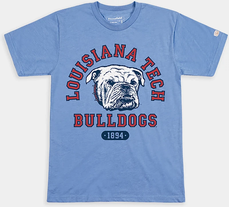 Homefield Men's Louisiana Tech Bulldogs Mascot Short Sleeve T-shirt