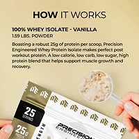 Vitamin World Precision Engineered 100% Whey Isolate Protein Powder
