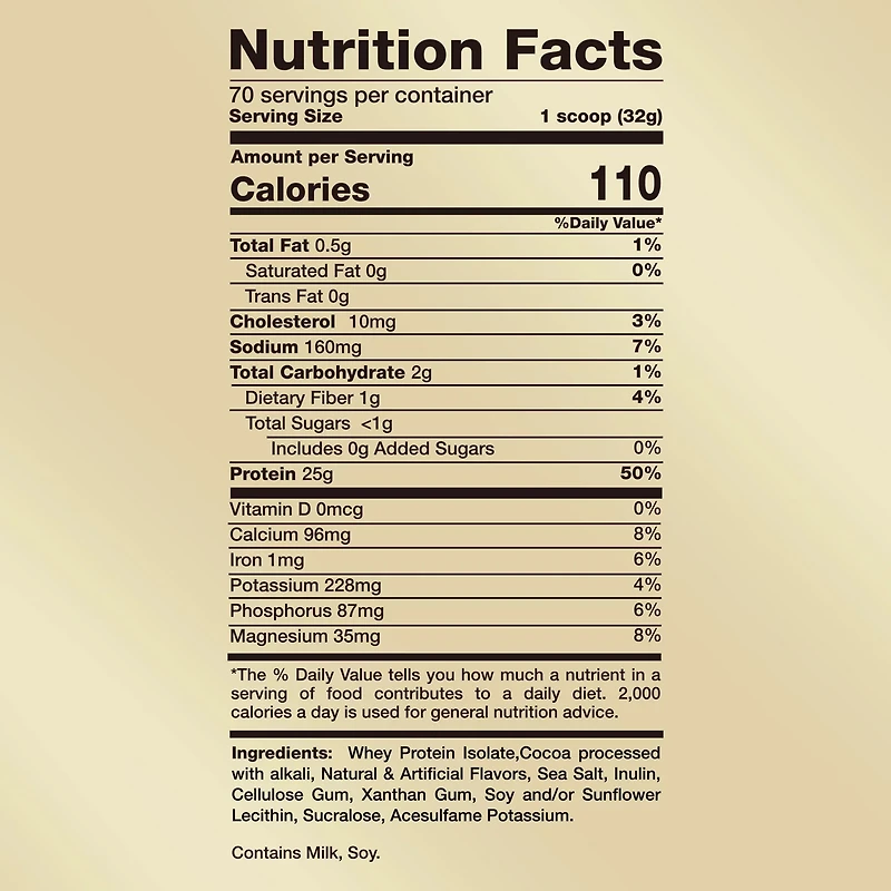 Vitamin World 4 lb 100% Whey Isolate Protein - 70 servings