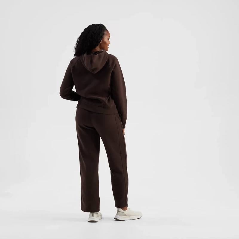 Freely Women's Hilary Mixed Rib Cozy Half Zip Hoodie