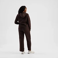 Freely Women's Hilary Mixed Rib Cozy Half Zip Hoodie