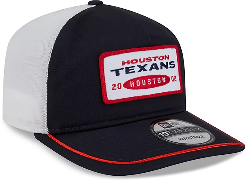 New Era Men's Houston Texans Embroidered Patch Golfer Cap