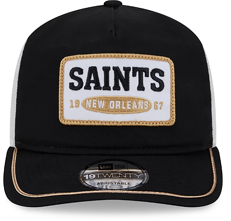 New Era Men's New Orleans Saints Embroidered Patch Golfer Cap