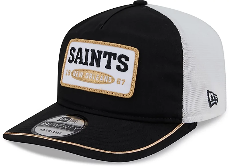 New Era Men's New Orleans Saints Embroidered Patch Golfer Cap