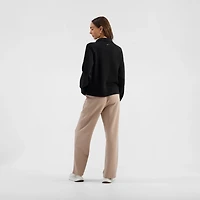 Freely Women's Katelyn Sandwashed Funnel Neck 1/4 Zip Pullover