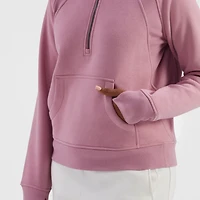 Freely Women's Hilary Mixed Rib Cozy Half Zip Hoodie