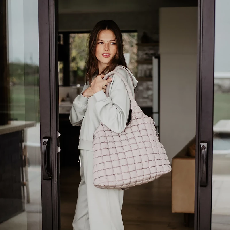 Katydid Quilted Tote Bag