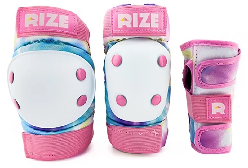 RIZE Kids' Tie Dye Elbow and Knee Pad Set