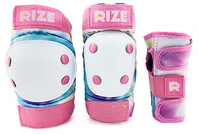 RIZE Kids' Tie Dye Elbow and Knee Pad Set