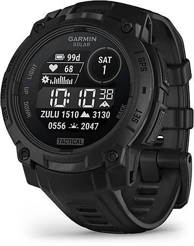 Garmin Instinct 3 45mm Tactical Solar Watch