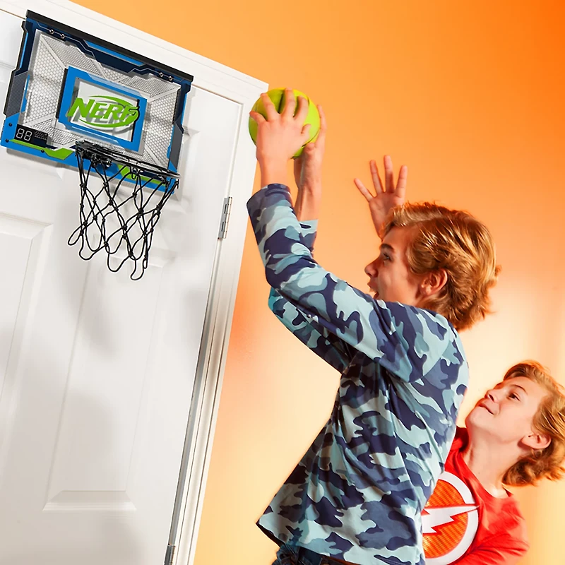 NERF LED Over-the-Door Mini Basketball Hoop