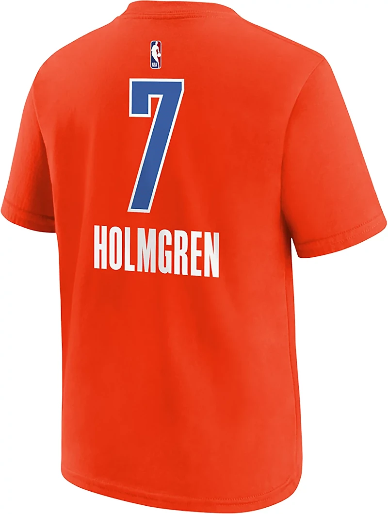 Nike Boys' Oklahoma City Thunder Chet Holmgren Statement N&N T-shirt
