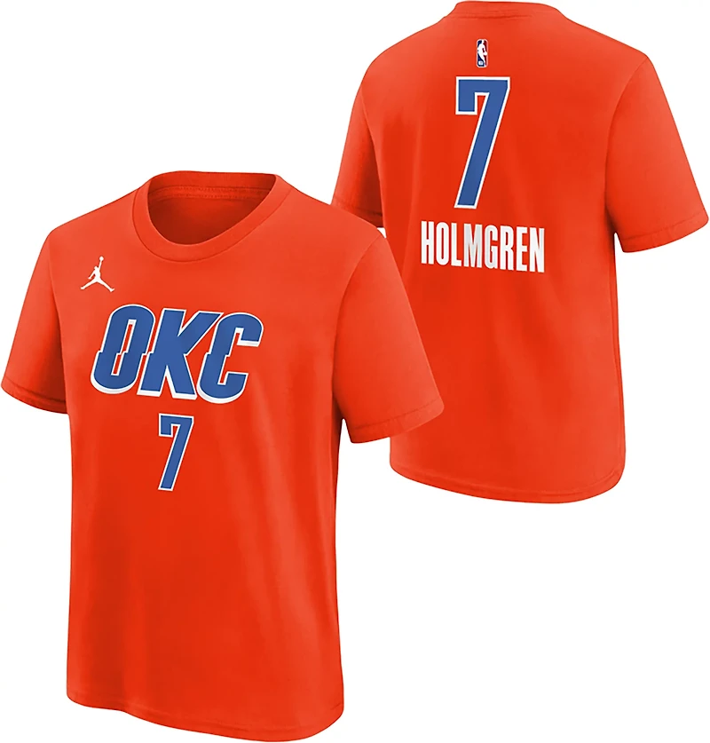 Nike Boys' Oklahoma City Thunder Chet Holmgren Statement N&N T-shirt