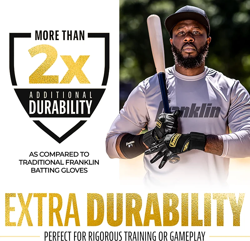 Franklin Sports Youth MLB Infinite Powerstrap Batting Gloves