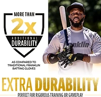 Franklin Sports Youth MLB Infinite Powerstrap Batting Gloves