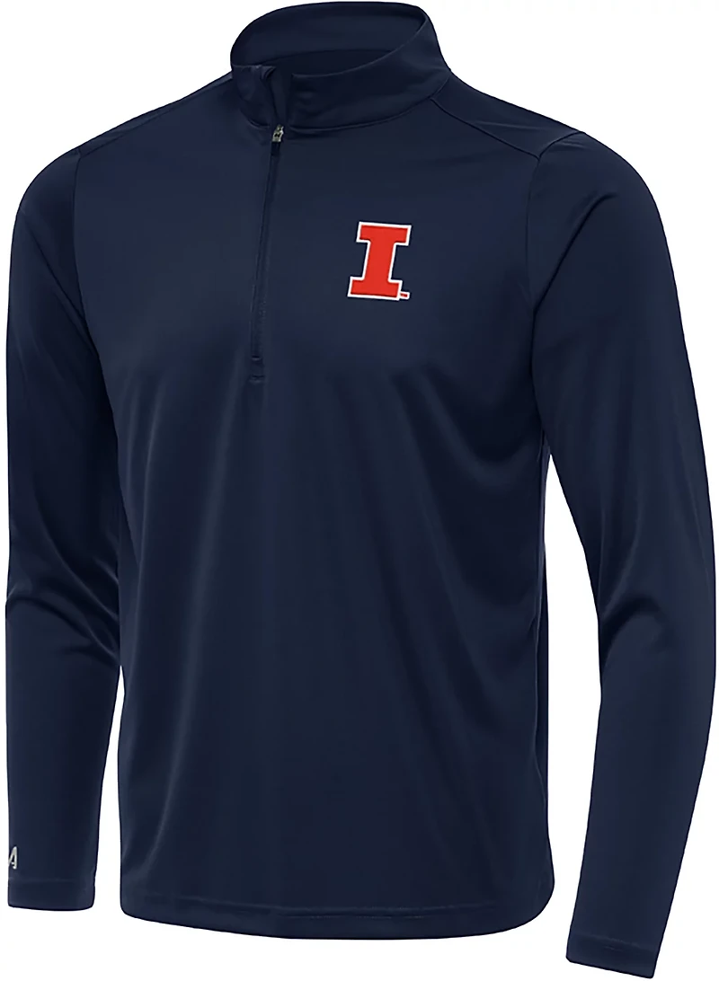 Antigua Men’s University of Illinois Urbana-Champaign Tribute 1/4 Zip Pullover