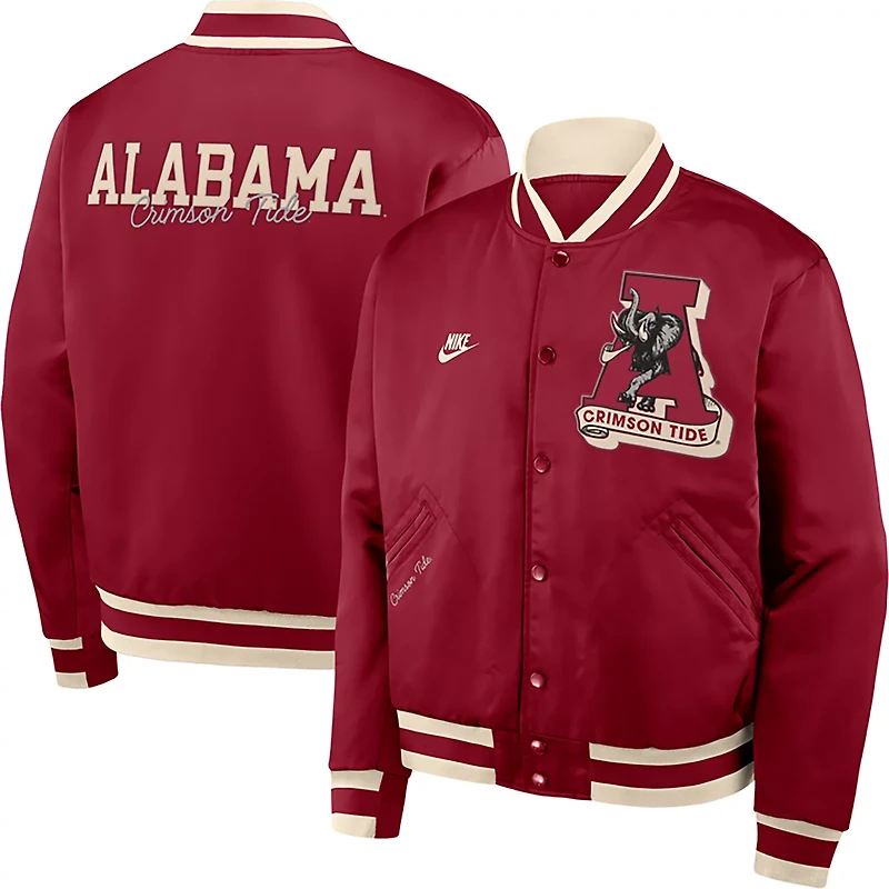 Nike Men's University of Alabama Vault Logo Legacy Bomber Jacket