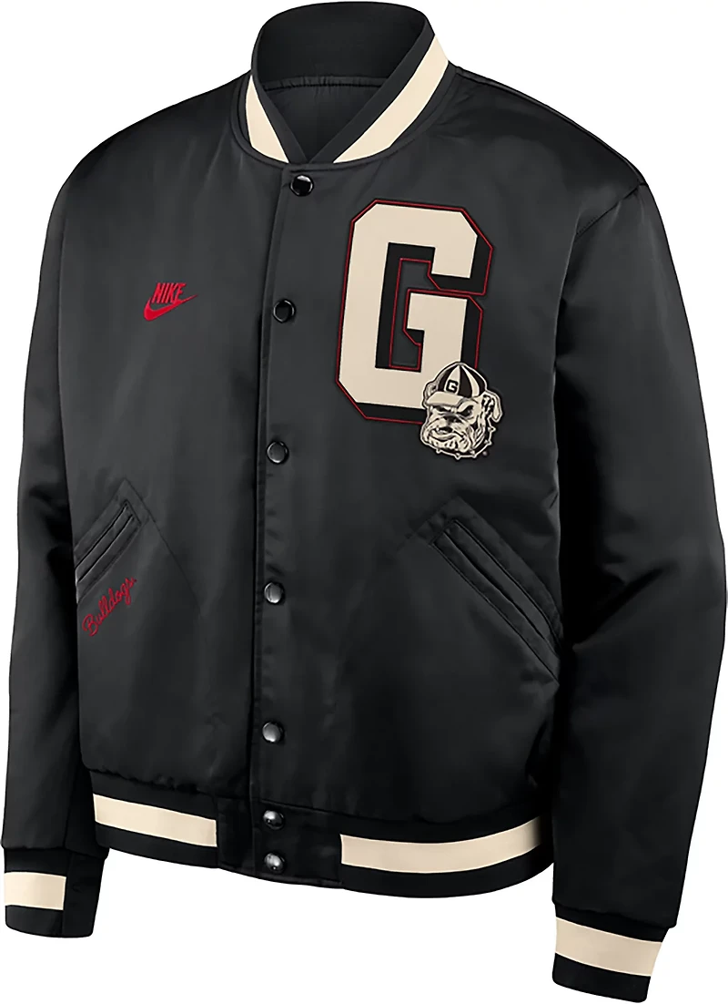 Nike Men's University of Georgia Vault Logo Legacy Bomber Jacket