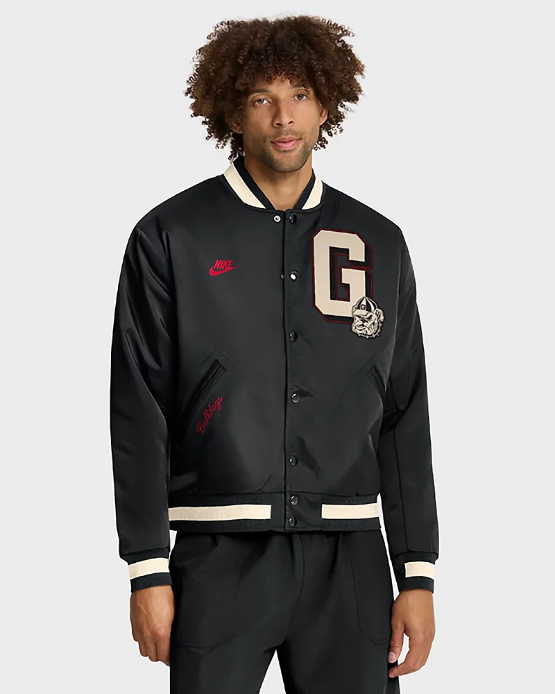 Nike Men's University of Georgia Vault Logo Legacy Bomber Jacket