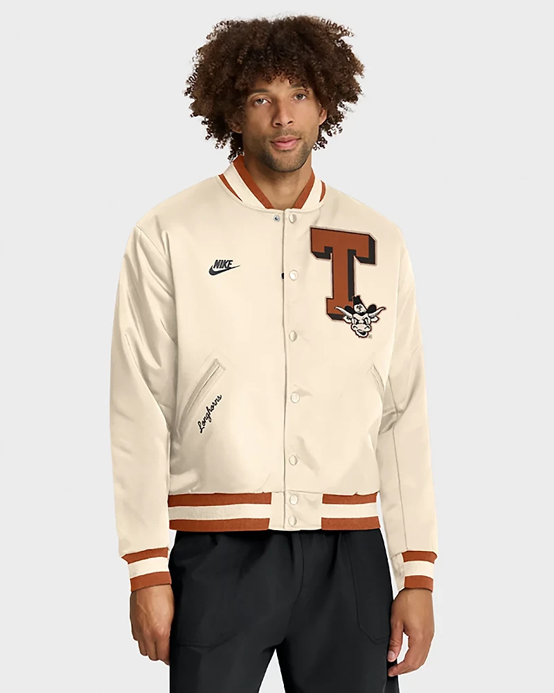 Nike Men's University of Texas Vault Logo Legacy Bomber Jacket