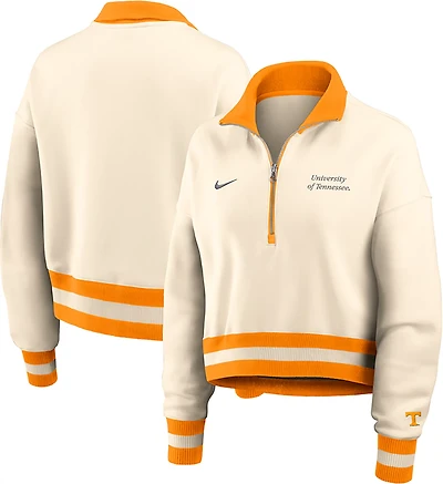 Nike Women's Tennessee Volunteers Legacy Fleece Crop 1/4 Zip Jacket
