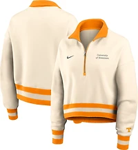 Nike Women's Tennessee Volunteers Legacy Fleece Crop 1/4 Zip Jacket