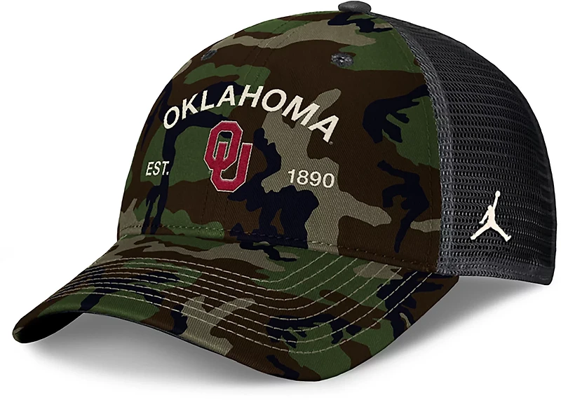 Jordan Men's Oklahoma Military Appreciation Rise Structured Trucker Cap