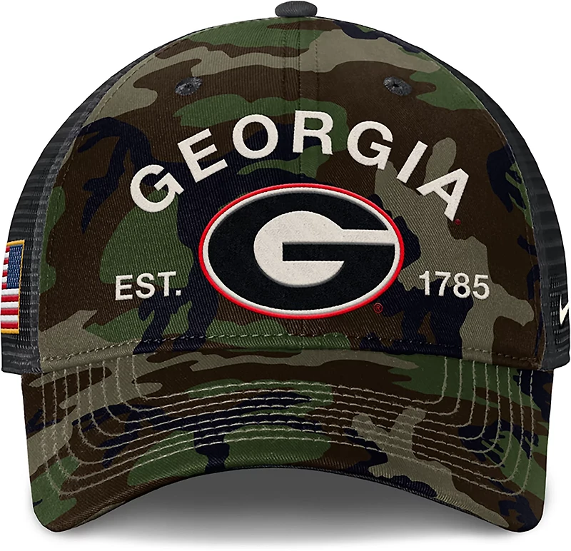 Nike Men's Georgia Military Appreciation Rise Structured Trucker Cap