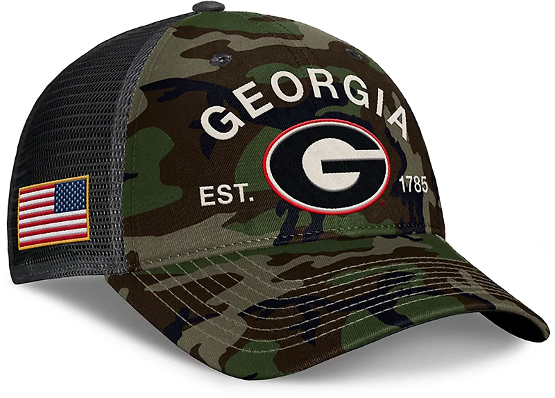 Nike Men's Georgia Military Appreciation Rise Structured Trucker Cap