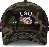 Nike Men's LSU Military Appreciation Rise Structured Trucker Cap