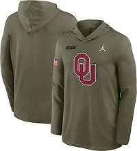 Jordan Men's Oklahoma Military Appreciation Dri-FIT Lightweight Hoodie Top