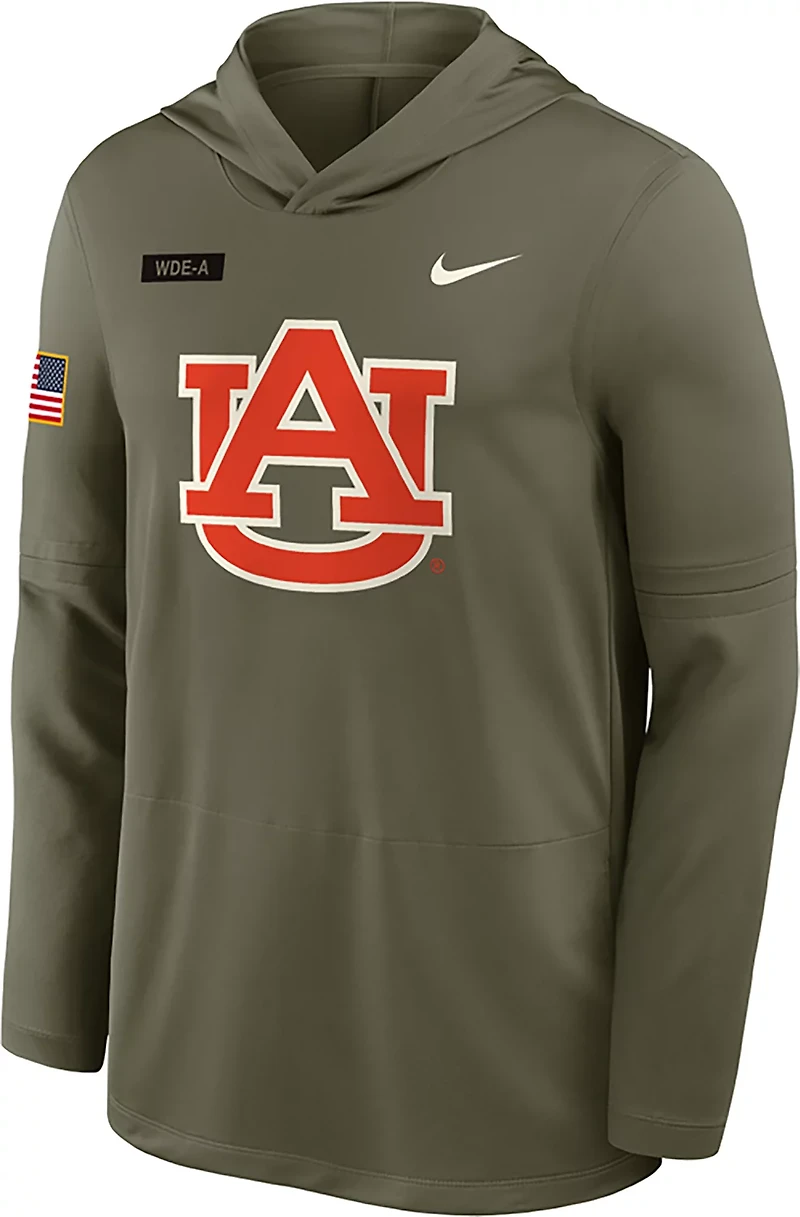 Nike Men's Auburn Military Appreciation Dri-FIT Lightweight Hoodie Top