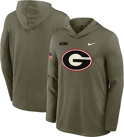 Nike Men's Georgia Military Appreciation Dri-FIT Lightweight Hoodie Top