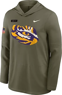 Nike Men's LSU Military Appreciation Dri-FIT Lightweight Hoodie Top