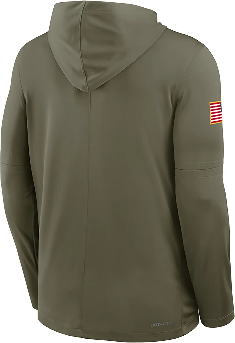 Nike Men's LSU Military Appreciation Dri-FIT Lightweight Hoodie Top