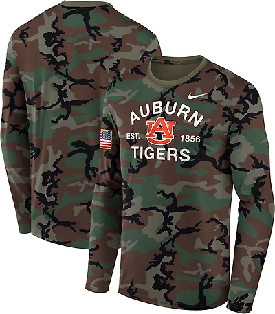 Nike Auburn Tigers 2025 Military Appreciation Legend Dri-FIT Long Sleeve T-Shirt