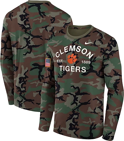 Nike Men's Clemson Military Appreciation Dri-FIT Legend Long Sleeve T-shirt