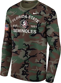 Nike Florida State Seminoles 2025 Military Appreciation Legend Dri-FIT Long Sleeve T-Shirt