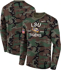 Nike LSU Tigers 2025 Military Appreciation Legend Dri-FIT Long Sleeve T-Shirt