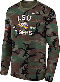 Nike LSU Tigers 2025 Military Appreciation Legend Dri-FIT Long Sleeve T-Shirt