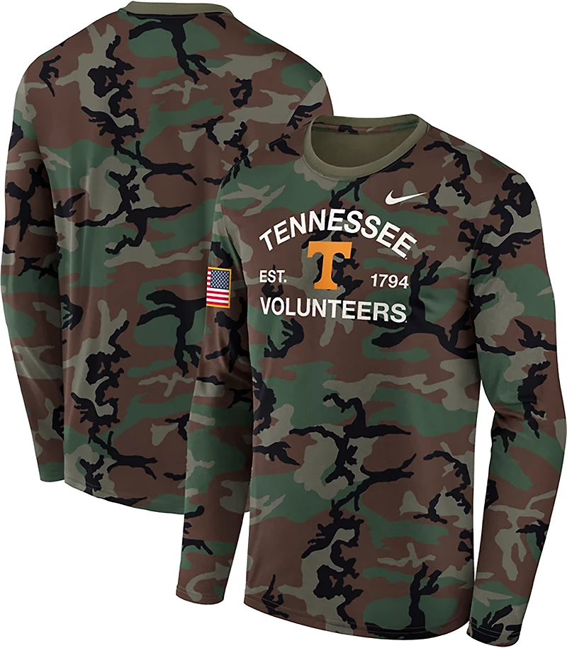 Nike Tennessee Volunteers 2025 Military Appreciation Legend Dri-FIT Long Sleeve T-Shirt
