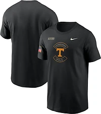 NUT TENN BLACK NCAA NIK 2025 MILITARY APPRECIATION DRI-FIT COTTON SS TEE TEEMENSCR